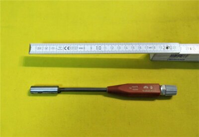 MASSI Pneumatischer Messdorn Ø 12 mm +0,070 / -0,030 Kugelkontaktmessdorn rot 