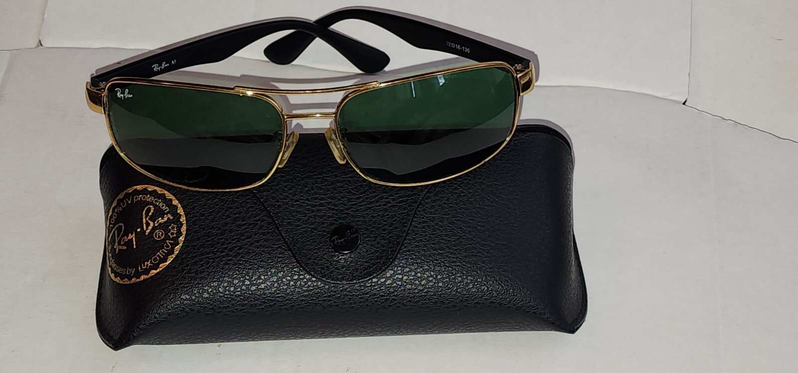 Ray-Ban Rectangular Aviator Sunglasses  -  BLACK … - image 2