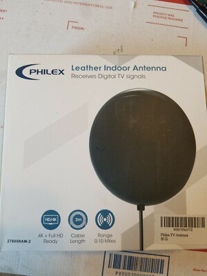 Philex TV Antenna, 10 Miles Digital Antenna for HDTV, HD Antenna for 4K 1080P