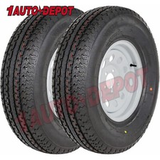 Weize St17580r13 Radial Trailer Tire With 13 Rim 5 On 4-12 Load Range C 2pcs
