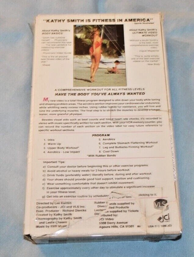Kathy Smith TONE UP (VHS 1986 TESTED W Sleeve) Rare HTF Fast Free Ship  - Image 2 of 3