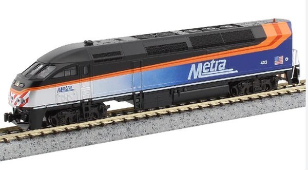 N Scale - Kato Diesel Locomotive MP36PH Chicago Metra With Sound - 176-6124S Neu