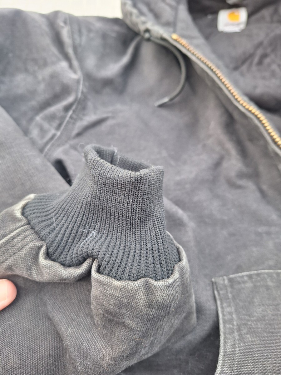 VTG Carhartt XL J130 Faded Black Full Zip Heavy Canvas VTG Carhartt XL J130 Faded Black Full Zip Heavy Canvas
