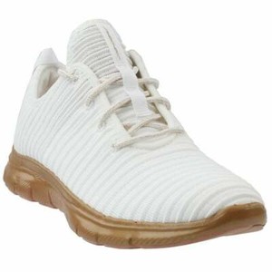skechers white and gold flex appeal