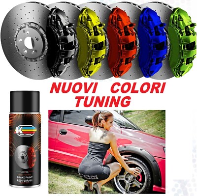 Kit vernice spray per pinze freni alte temperature auto tuning moto Kit vernice spray per pinze freni alte temperature auto tuning moto