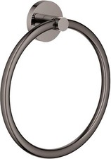 GROHE 40365A01 Essentials Towel Ring, Hard graphite
