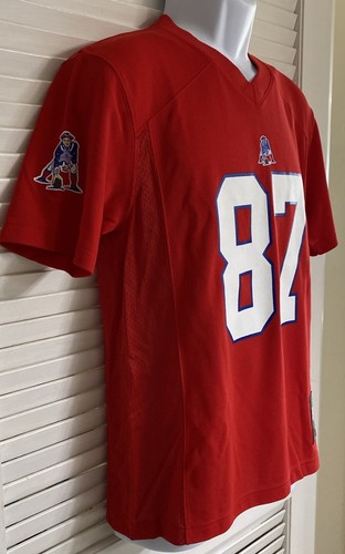 Youth NFL New England Patriots Rob Gronkowski #87 Jersey, Large 14/16, Red - Picture 3 of 5