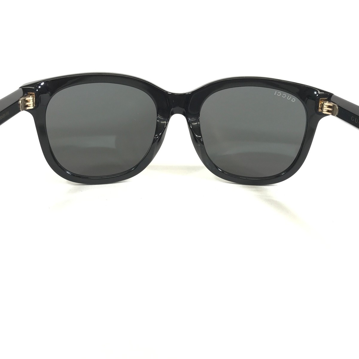 Gucci Sunglasses GG0346SA 001 Black Square Frames with Gray Lenses 53-20-150 Gucci Sunglasses GG0346SA 001 Black Square Frames with Gray  main image 2