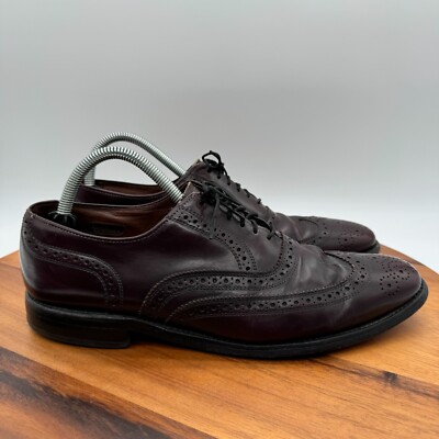 ALLEN EDMONDS Lloyd Black‎ Leather Sz 9 D Mens Wing Tip Dress Shoes s-l400.jpg main image 3