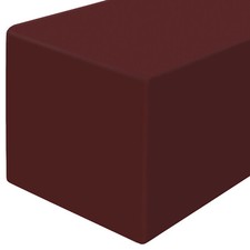 6' Fitted Tablecloth Cover for 72" x 30" Trade Show/Banquet - Burgundy