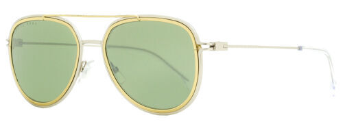 NWT Hugo Boss BOSS 1574/S-0GP7 70 Yellow Rectangle 53mm Sunglasses HUGO BOSS 1574/S 0GP7 70 Sunglasses Green Yellow Frame Brown  main image 3