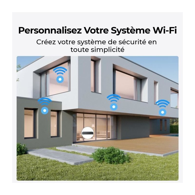 Caméra extérieure REOLINK W330 blanche avec vision nocturne