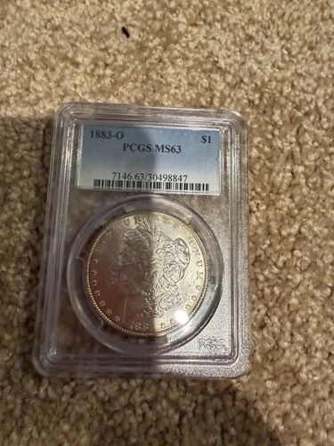 1883 O Morgan Silver Dollar ￼Pcgs Ms63