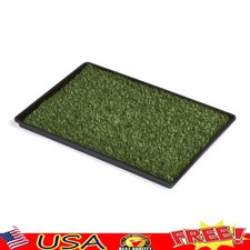 Indoor Portable Dog Potty Turf Patch Synthetic Grass Training Travel Medium Dogs