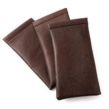 Calabria Soft Squeeze Spring Top Eyeglass Case Snakeskin PU Leather Men Women...