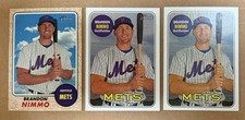 Brandon Nimmo Lot Of 3 Topps Heritage New York Mets Mint
