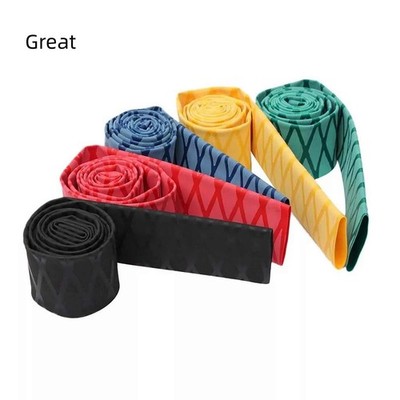 Ø 15-50 mm Rutschfest Schrumpfschlauch Textured Griff Ärmel für Angelrute