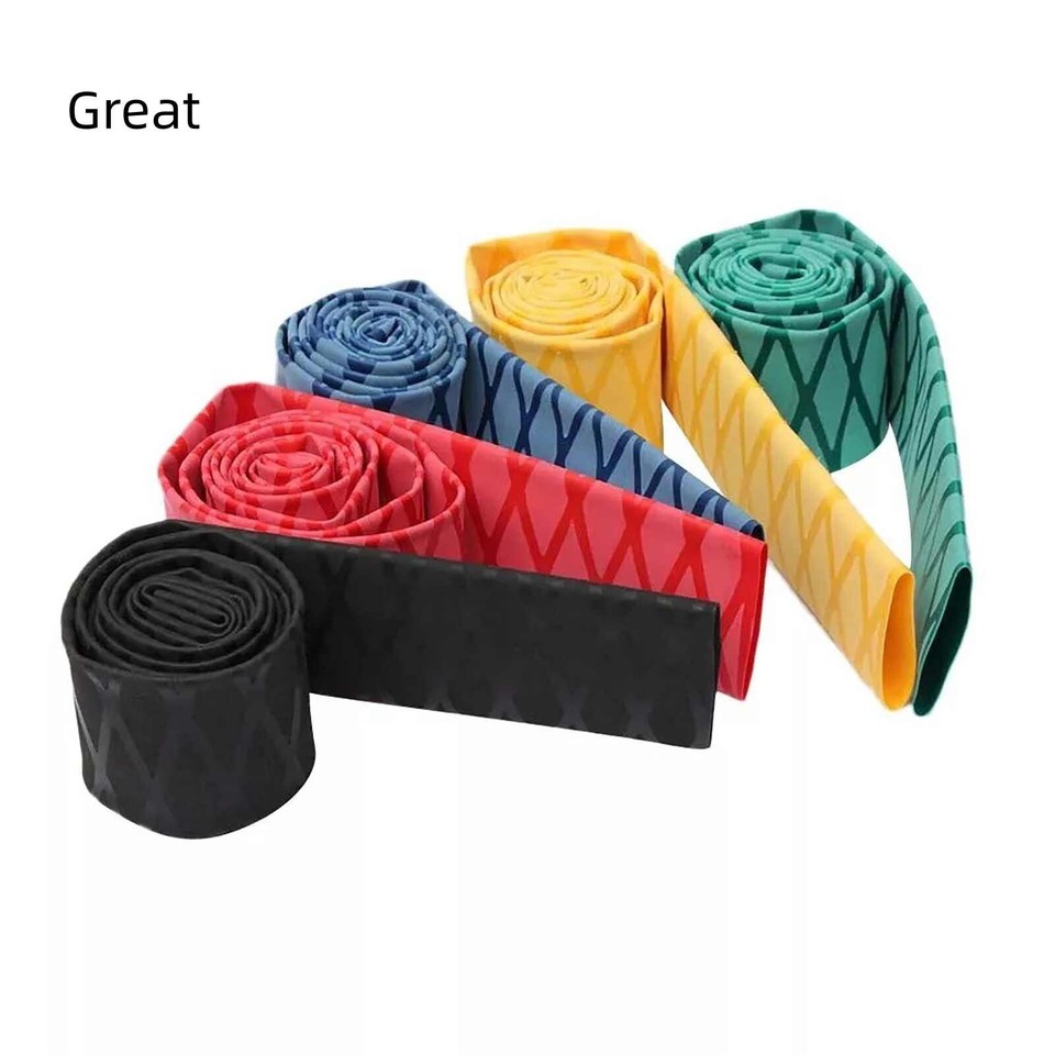 Ø 15-50 mm Rutschfest Schrumpfschlauch Textured Griff Ärmel für Angelrute