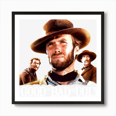 036. The Good, the Bad and the Ugly Gerahmtes Wandbild Poster Leinwanddruck Bild