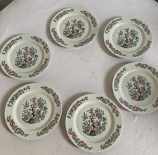 6 Assiettes A Dessert Porcelaine Limoges Bernardaud Modèle Arbre Des Indes