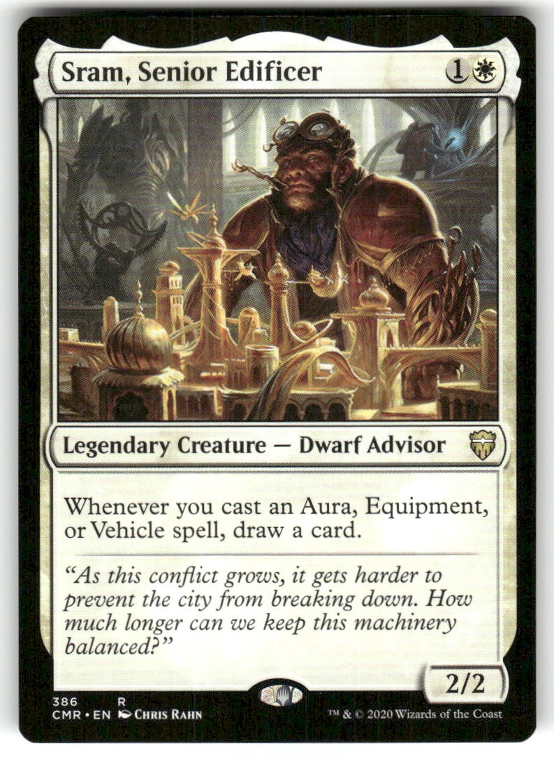Sram, Senior Edificer 386 Rare Commander Legends Magic: The Gathering Near Mint