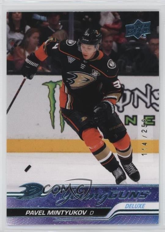 2023-24 Upper Deck Series 2 Young Guns Deluxe 114/250 Pavel Mintyukov #488 j1v