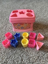 Fisher-Price BABY'S FIRST BLOCKS Pink Baby Toy Set RARE HARD TO FIND 2006