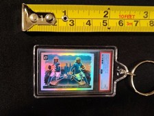Los Angeles Chargers  Dual Downtown Psa10 Slabbed Style Keychain Herbert Johnsto