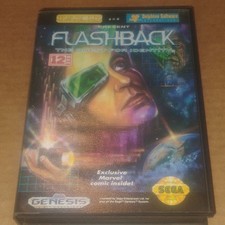 U.S. Gold Flashback: The Quest for Identity Sega Genesis Action Manual Included