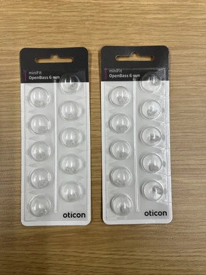 20x Oticon miniFit OpenBass 6mm