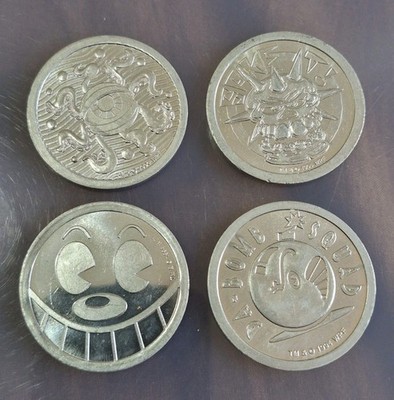 POG Waddingtons Metall Aluminium Slaminatoren Slammers Kinis 4x POGS.
