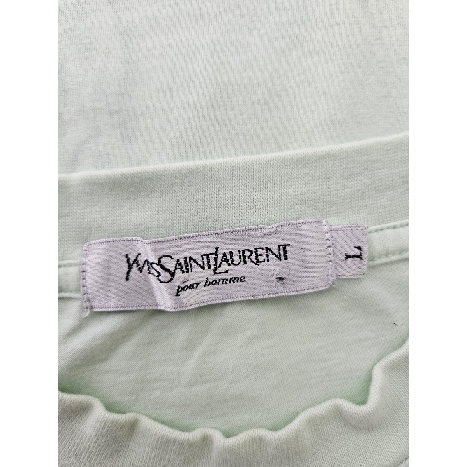 Camicia Yves Saint Laurent Paris YSL con ricamo colorblock