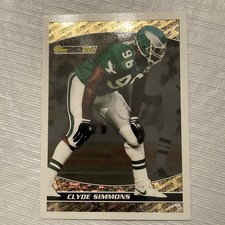 Topps 1993 Black Gold Clyde Simmons #5 of 22 Philadelphia Eagles NFL Card