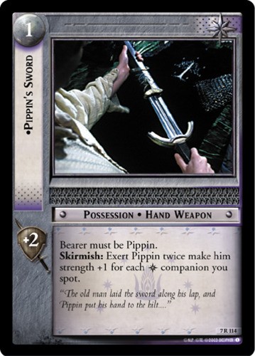 Pippin's Sword Lightly Played LOTR: The Return of the King