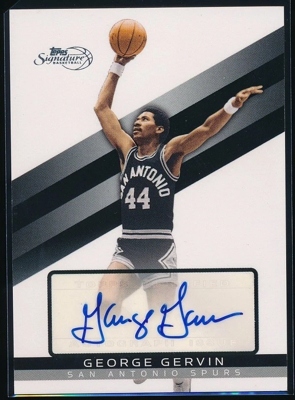 Topps George Gervin Basketball Serial Numbered Sports Trading