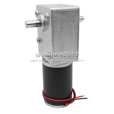 12V 24V 5882-50ZYS Dual Shaft High   Turbo Worm Speed Reduction Gear Motor *tn