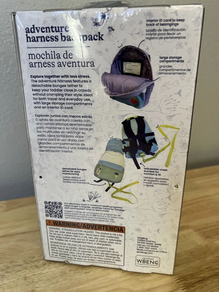 Mochila GoldBug Adventure Harness segurança infantil, nova - Imagem 4 de 4