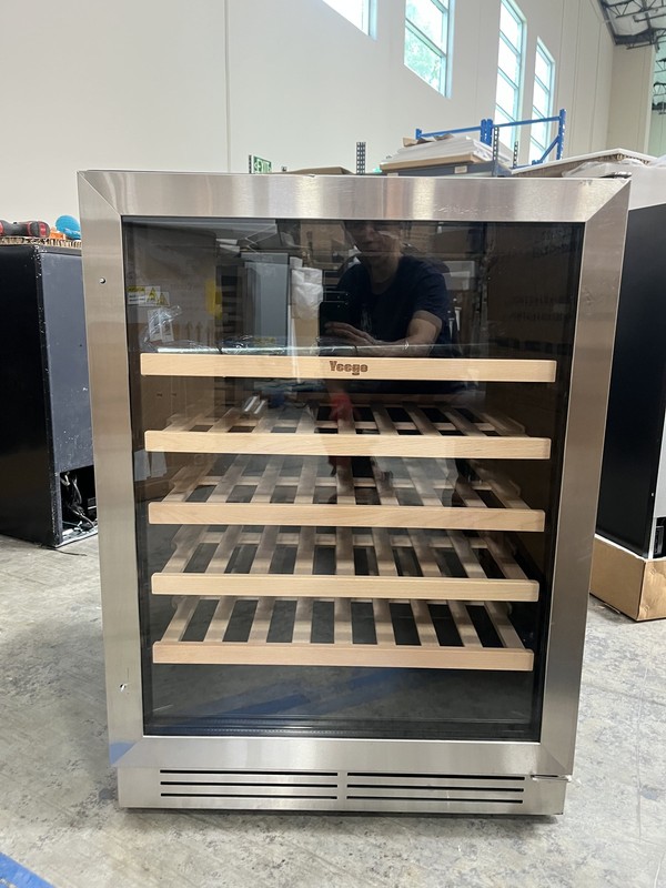 Yeego 24" Wine Refrigerator Cooler Fridge 52 Bottles Single Zone 5.12 Cu.ft