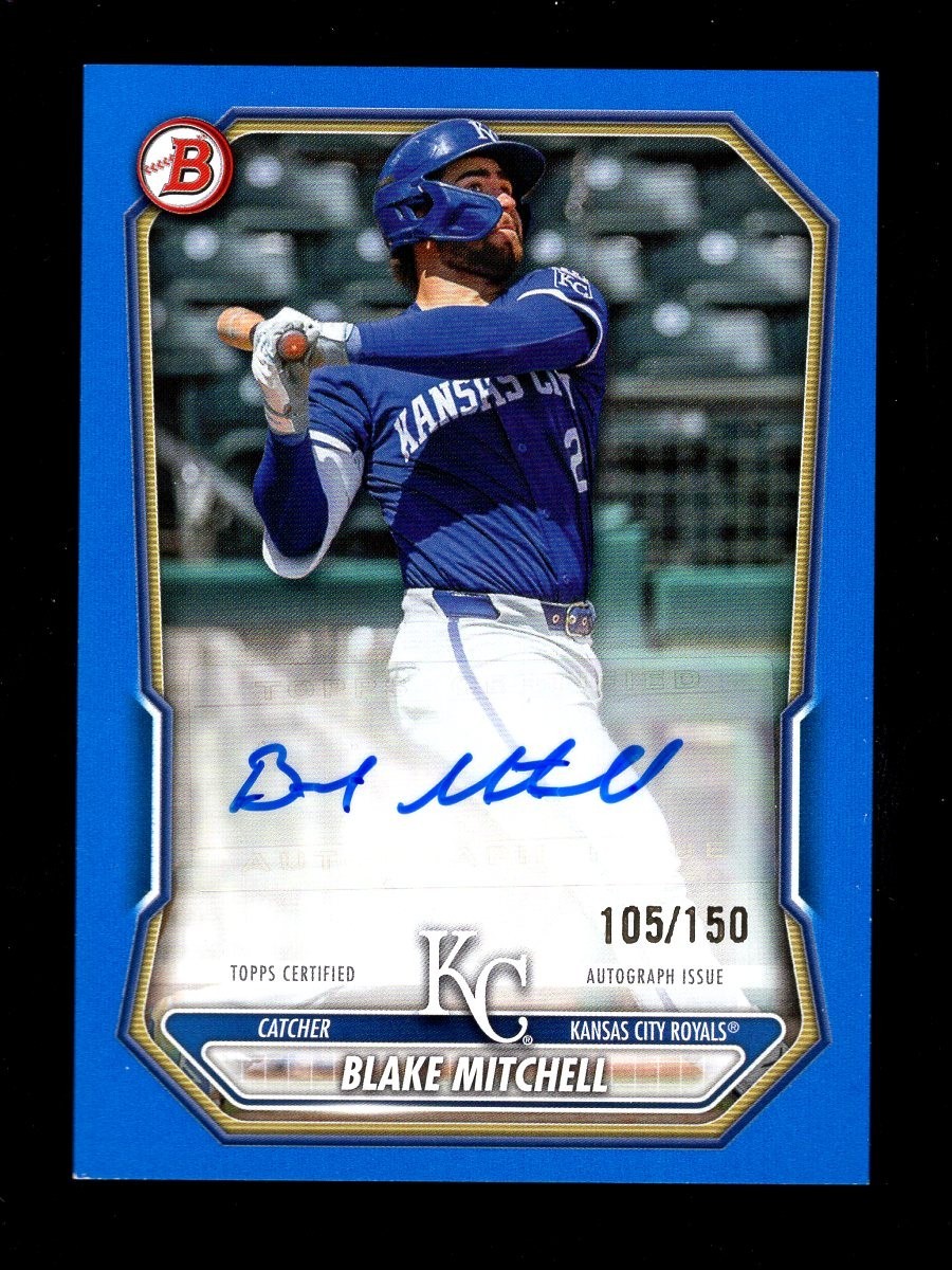 2026 BOWMAN BLUE BLAKE MITCHELL AUTO AUTOGRAPH 105/150 ROYALS