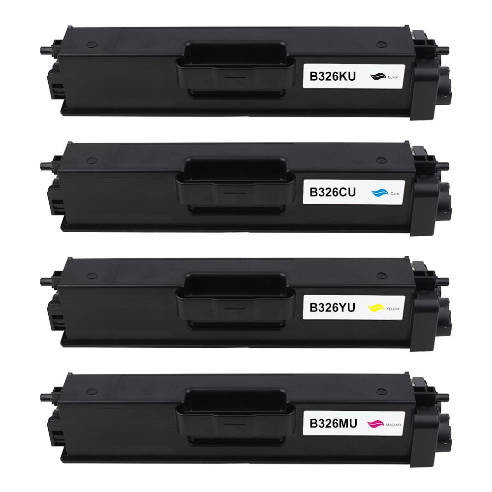 Toner Brother B326K C M YU pour imprimante laser couleur de bureau