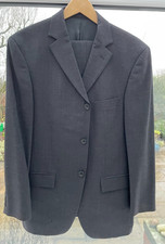Gents 2 piece grey suit by BLAZER   chest aprox 44" inside leg 31" waist 34"