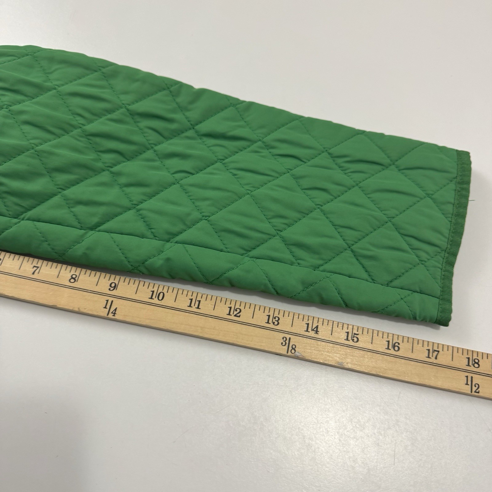 Tommy Hilfiger Women’s L Green Quilted Coat Classic Jacket Waist Tie Full Zip thumbnail 11