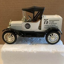 New In Box Ertl 1918 Runabout Coin Bank Buss Fuses Vintage Stock No 9333 1/25