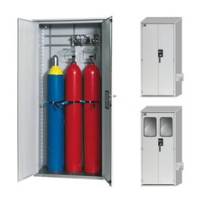 Druckgasflaschenschrank, Gasflaschenschrank, 3 x 50 l, Sicherheitsschrank, Depot