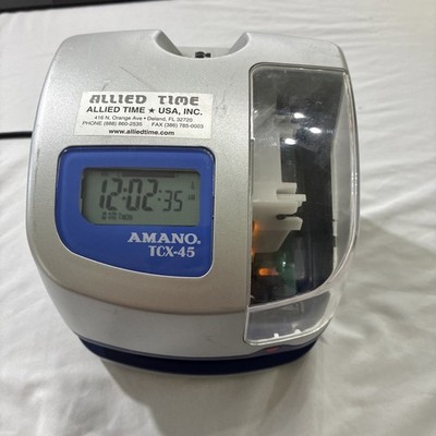 Amano TCX-45 Atomic Time Clock - Tested, Working