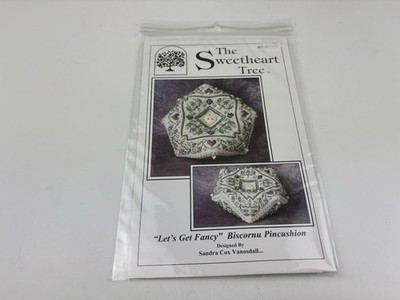The Sweetheart Tree Let s Get Fancy Biscornu Pincushion Cross Stitch Pattern 6S
