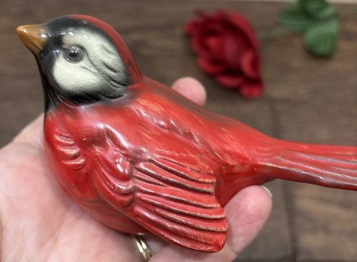 Vintage 1970 Goebel Red Cardinal Bird Porcelain West Germany