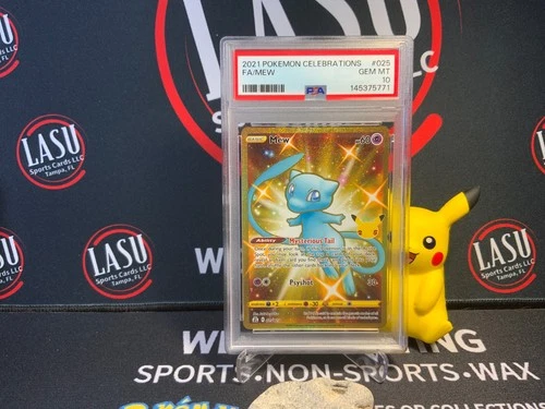 Pokémon Mew 025/025 Celebrations Secret Rare Full Art Holo PSA 10