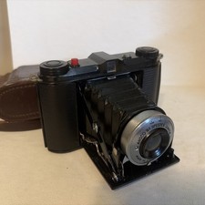 Ansco B2 speedex Junior folding camera, vintage, made in USA, 120 film