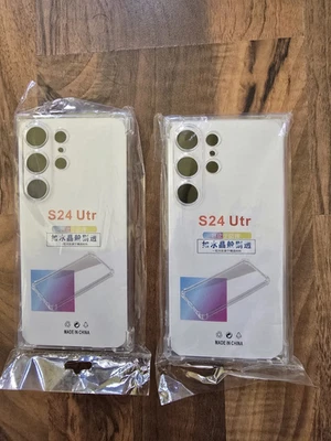 Schutzhülle 2 Stück TPU transparent stoßfest für Samsung Galaxy S24 Ultra - Bild 1 von 3